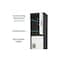 Adiroffice 12 in W, 12 in D, 72 in H, Steel ADI629-204-B-W-PKG-4 - alternate 4
